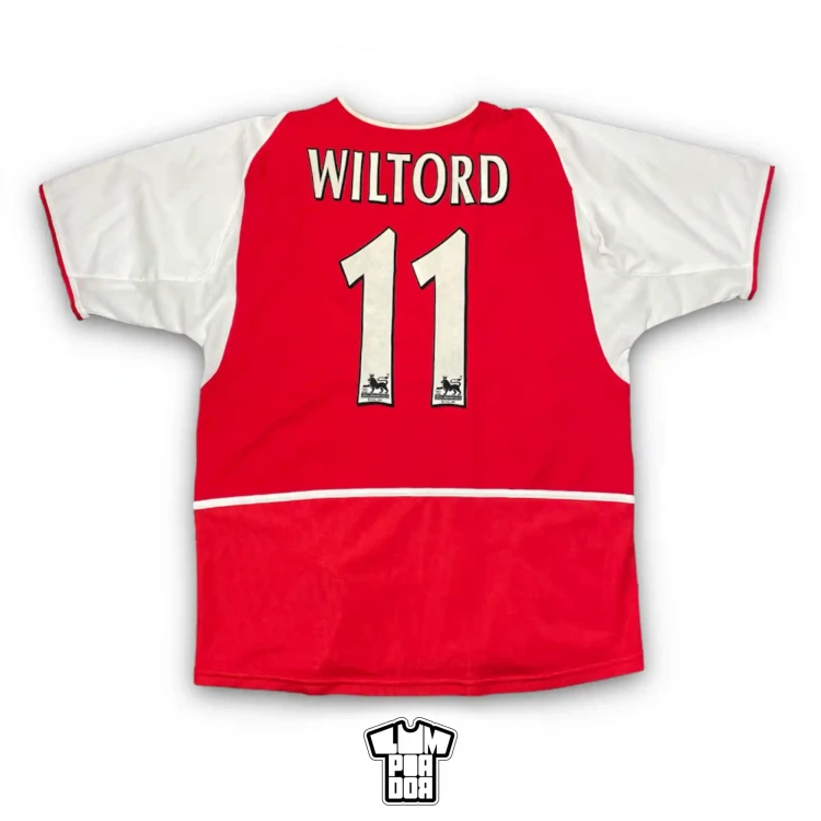 2002/04 Nike Arsenal FC #11 Wiltord Home Football Shirt • tiziano.shop
