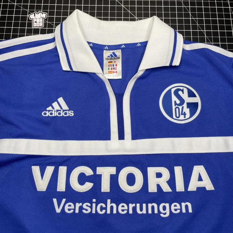 2001/02 Adidas FC Schalke 04 Home Football Shirt • tiziano.shop