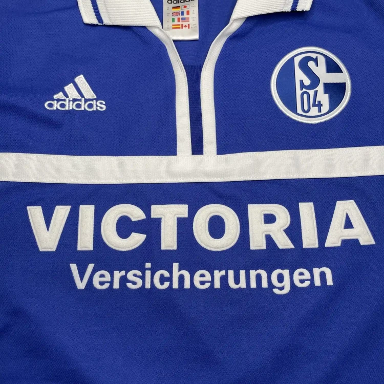 2001/02 Adidas FC Schalke 04 Home Football Shirt • tiziano.shop