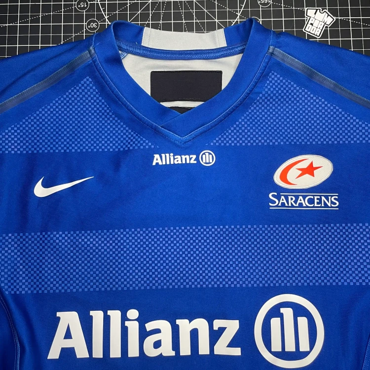 2015/16 Charlie Hodgson's Match-Worn Nike Saracens #10 GPS Away Rugby Jersey • tiziano.shop