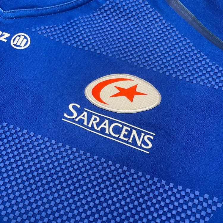 2015/16 Charlie Hodgson's Match-Worn Nike Saracens #10 GPS Away Rugby Jersey • tiziano.shop