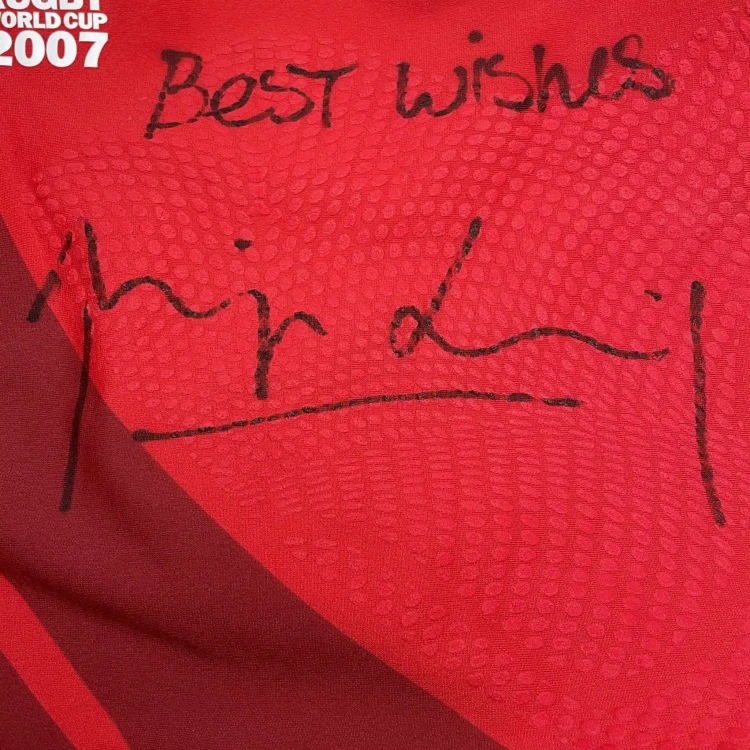 2007/09 Phil Vickery's Signed Nike England Rugby Away Jersey • tiziano.shop