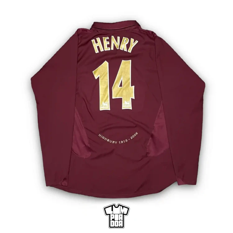2005/06 Nike Arsenal FC #14 Henry Home Football Shirt • tiziano.shop