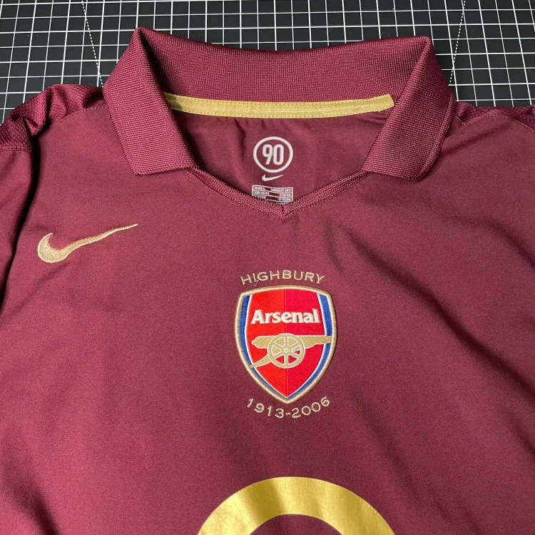 2005/06 Nike Arsenal FC #14 Henry Home Football Shirt • tiziano.shop