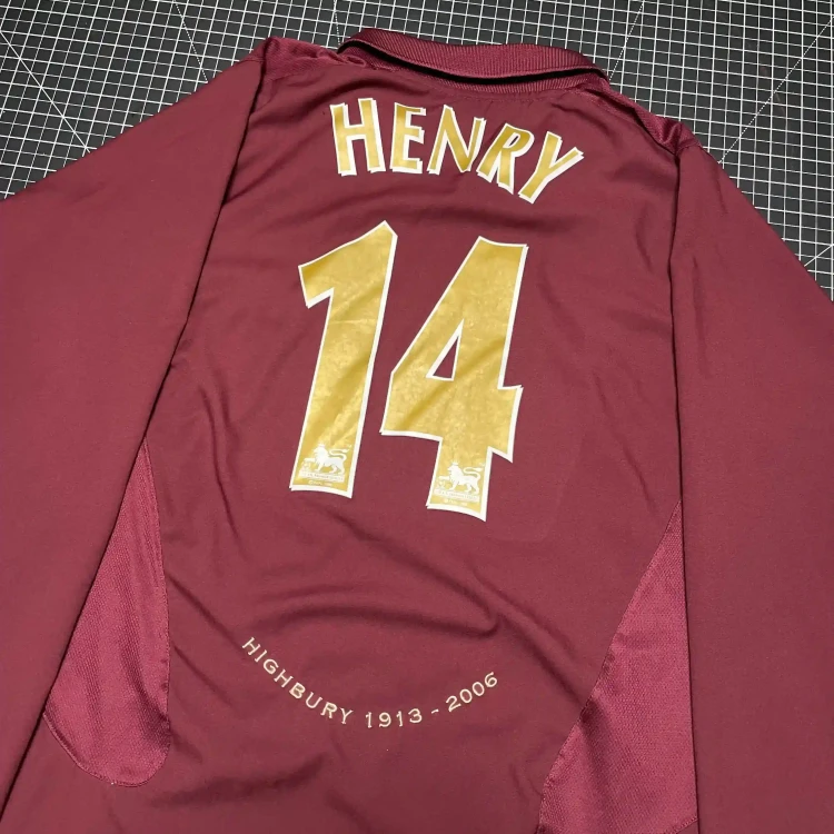 2005/06 Nike Arsenal FC #14 Henry Home Football Shirt • tiziano.shop