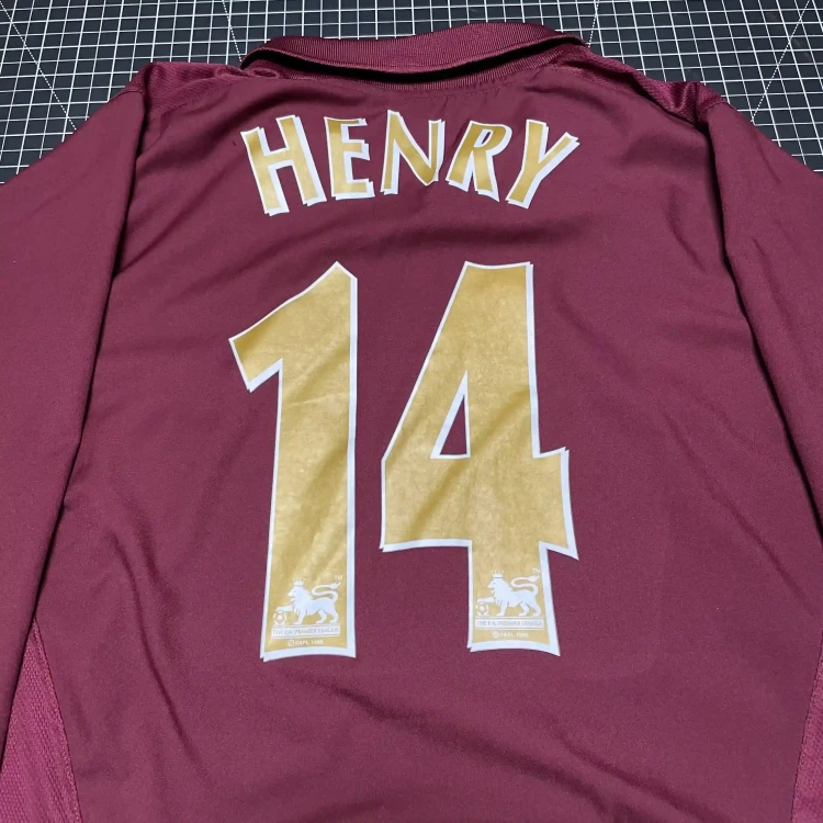 2005/06 Nike Arsenal FC #14 Henry Home Football Shirt • tiziano.shop