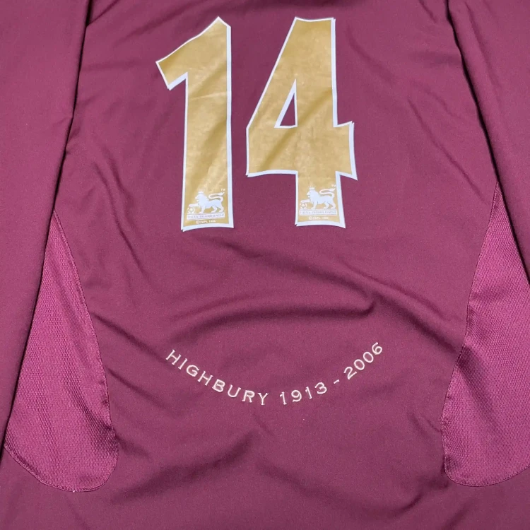 2005/06 Nike Arsenal FC #14 Henry Home Football Shirt • tiziano.shop
