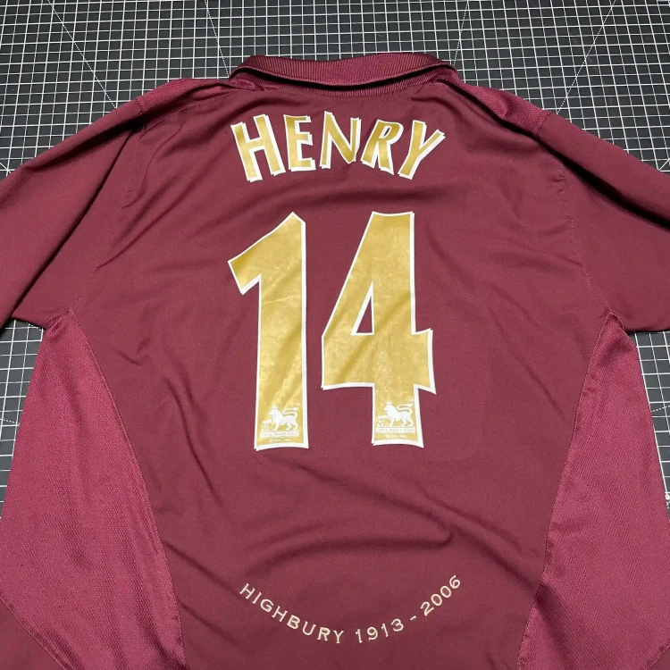 2005/06 Nike Arsenal FC #14 Henry Home Football Shirt • tiziano.shop