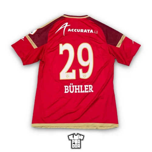 2015/16 Mario Bühler's Match-Worn Adidas FC Vaduz #29 Bühler Home Football Shirt • tiziano.shop