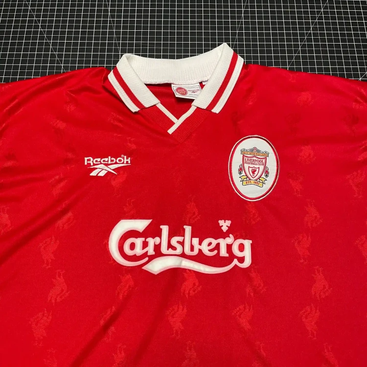 1996/98 Reebok Liverpool FC Home Football Shirt • tiziano.shop