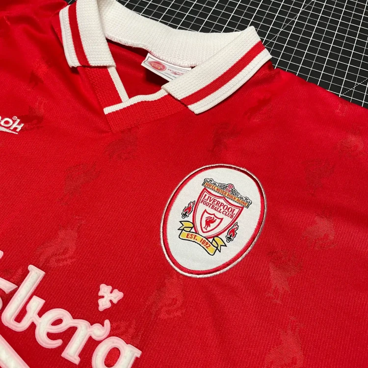 1996/98 Reebok Liverpool FC Home Football Shirt • tiziano.shop