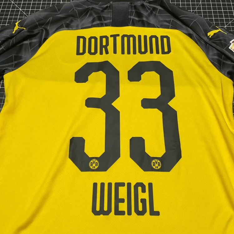 2019/20 Julian Weigl's Match-Worn Puma Borussia Dortmund #33 Weigl Home Football Shirt • tiziano.shop